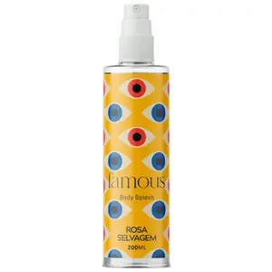 Body Splash Famous Rosa Selvagem Com 200 ml