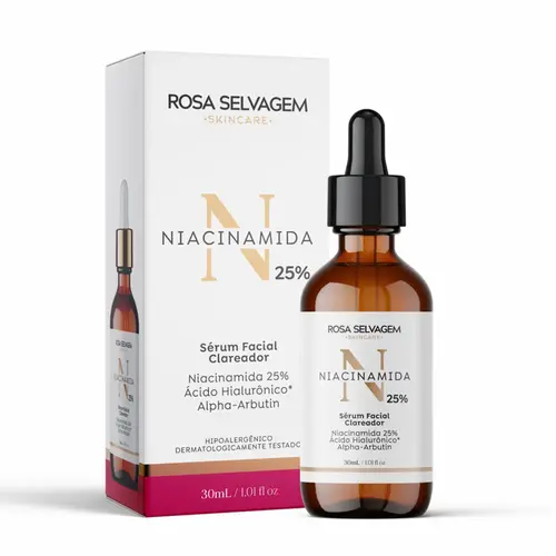 Sérum Facial Rosa Selvagem Niacinamida Com 30 ml