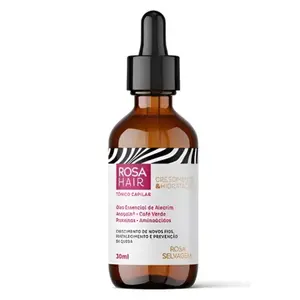 Tônico Capilar Rosa Selvagem Crescimento e Hidratação Com 30 ml