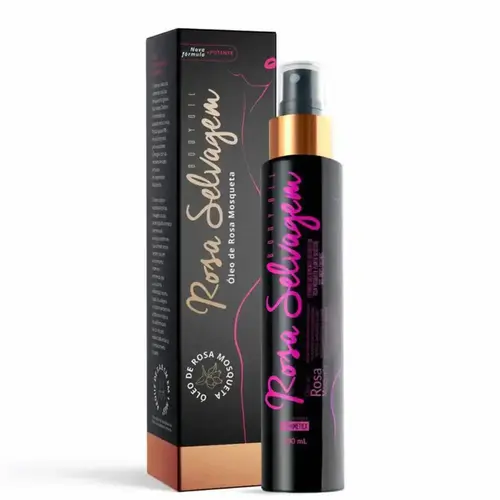Óleo Corporal Rosa Selvagem rosa mosqueta 100% natural Com 100 ml