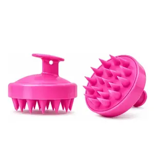 Massageador Capilar Zalike Escova Massageadora em silicone para couro cabeludo cores variadas 1 unidade
