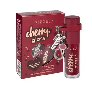 Gloss Labial Vizzela Cherry Com 6 ml