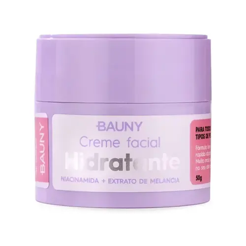 Hidratante Facial Bauny Niacinamida e Extrato de Melancia Com 50 g