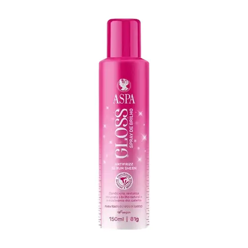 Serum antifrizz Aspa Gloss spray de Brilho Com 150 ml