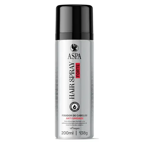 Fixador de penteado Aspa Hair Spray Forte Com 200 ml