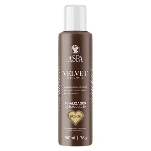 Finalizador para Maquiagem Aspa Velvet efeito matte Com 150 ml