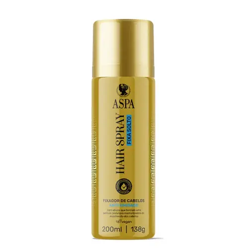 Fixador Capilar Aspa Hair Spray fixa solto Com 200 ml