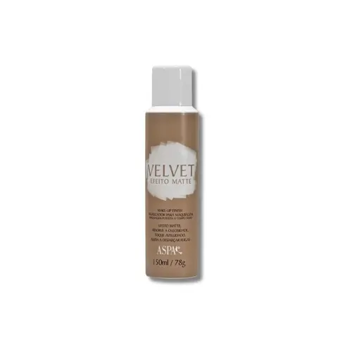 Finalizador de Maquiagem Aspa Velvet efeito matte bronze Com 150 ml