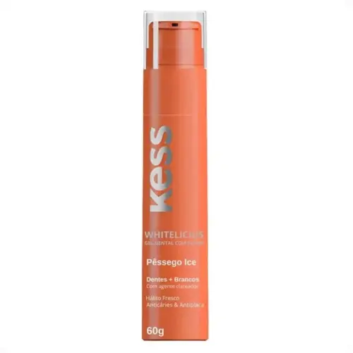 Gel Dental Kess Whitelicious Pêssego Ice Belliz Com 1 unidade
