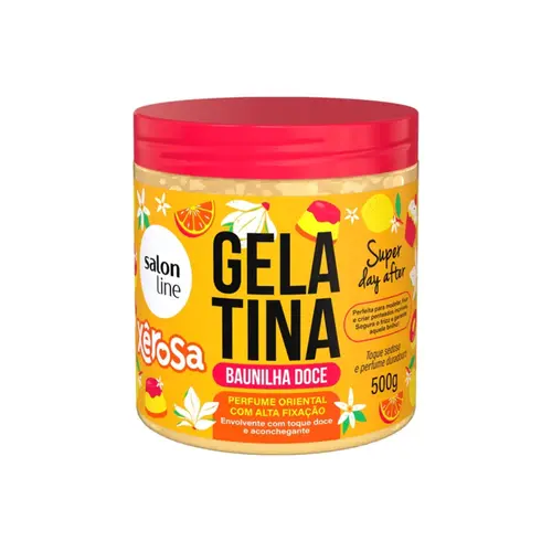 GELATINA SALON LINE XEROSA BAUNILHA DOCE 500G