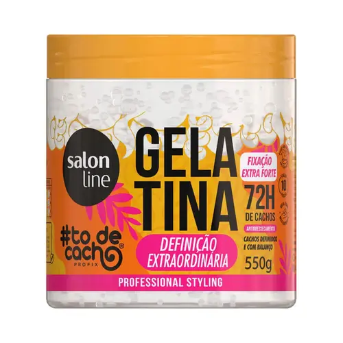 Gelatina Modeladora Salon Line Definição Extraordinária Com 550 g