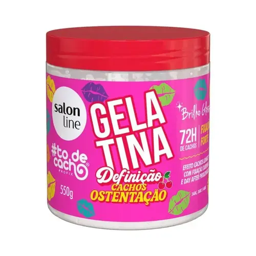 GELATINA SALON LINE DEFINIÇÃO CACHOS OSTENTAÇÃO 550G