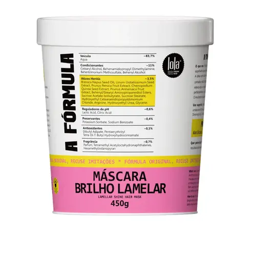 MASC LOLA A FORMULA BRILHO LAMELAR 450G
