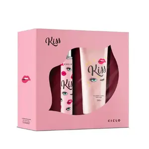 Kit Hidratante Corporal e Perfume Ciclo Kiss Com 240 ml e 100 ml