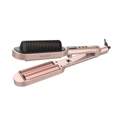 Prancha Modeladora Gama Italy Waver & Brush Keration BVT Bivolt Com 1 unidade