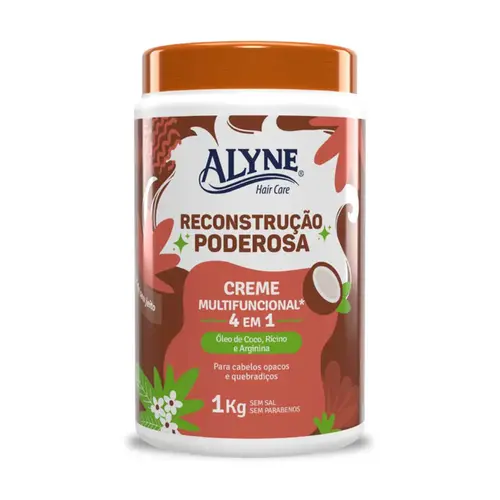 Creme Multifuncional Alyne Reconstrução Poderosa 1KG