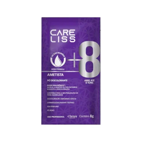 Pó Descolorante Care Liss Ametista 8 Tons Com 20 g