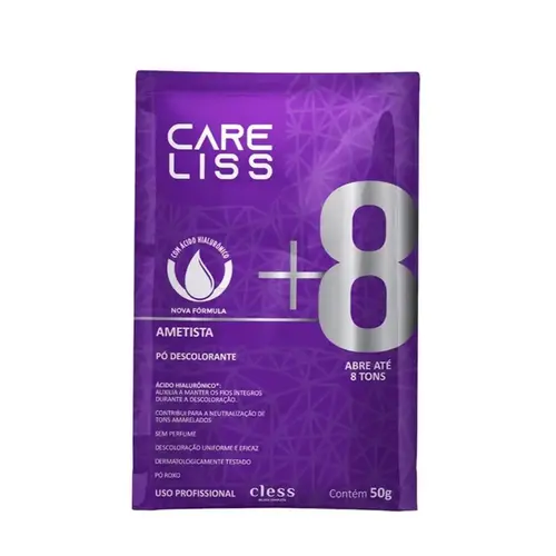 Pó Descolorante Cless Care Liss Ametista 8 tons Com 50 g