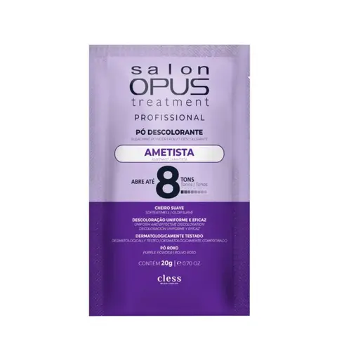 Pó Descolorante Salon Opus Ametista 8 tons Com 20 g