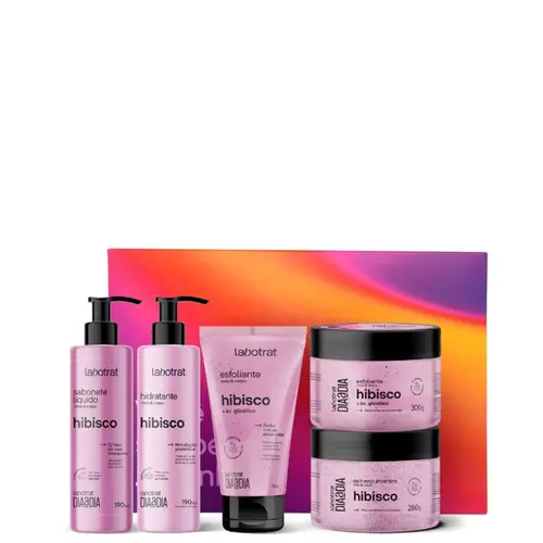 Kit de Banho Dia a Dia Labotrat Hibisco Com 5 unidades