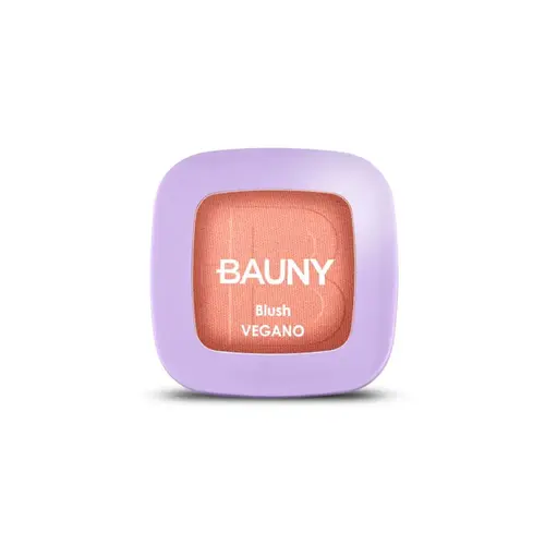 Blush Compacto Bauny tom Flamingo acabamento semi mate cobertura leve Com 5 g