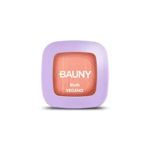 Blush Compacto Bauny tom Flamingo acabamento semi mate cobertura leve Com 5 g