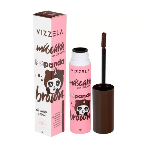 Máscara para Cílios Vizzela No Panda Brown Com 5 g