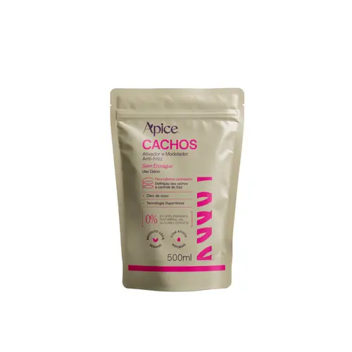REFIL ATIVADOR E MODELADOR APICE ANTI-FRIZZ CACHOS 500G