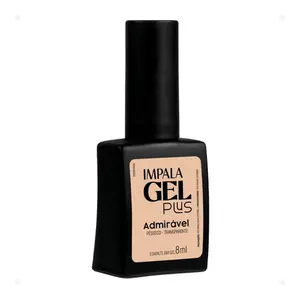 Esmalte Impala Gel Plus Transparente Admirável Com 7,5 ml