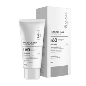 Protetor Solar Facial Anasol Masculino FPS60 Com 60 g