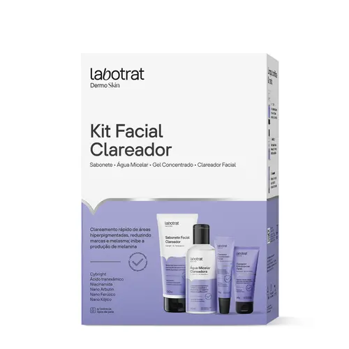 Kit Clareador Facial Labotrat Dermo Skin Com 4 unidades