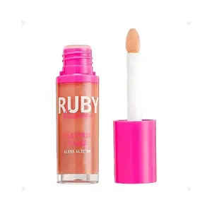 GLOSS LABIAL RUBY KISSES GLITTER BLUSH GOLD