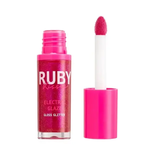 GLOSS LABIAL RUBY KISSES GLITTER FUCHSIA