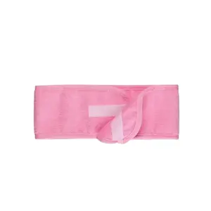 Faixa para Cabelo Santa Clara Atoalhada com velcro Rosa Com 1 unidade