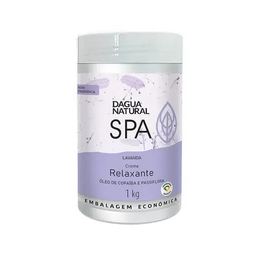 Creme de Massagem Spa Lavanda D'Agua Natural Relaxante Com 1000 g
