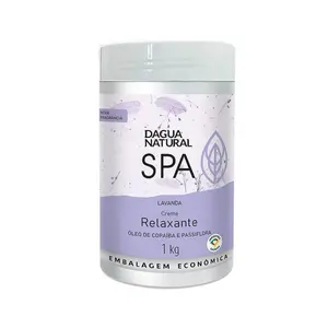 Creme de Massagem Spa Lavanda D'Agua Natural Relaxante Com 1000 g