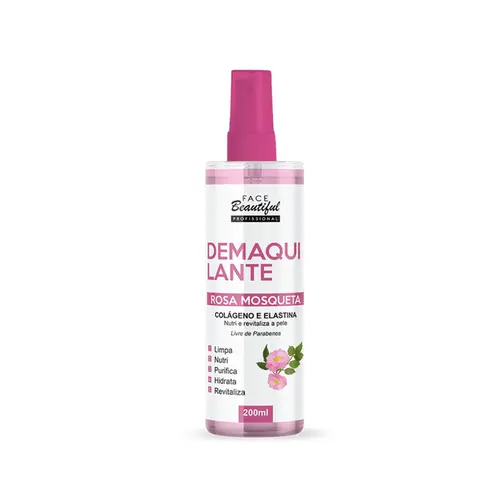 Demaquilante Facial Face Beautiful Rosa Mosqueta Com 100 ml