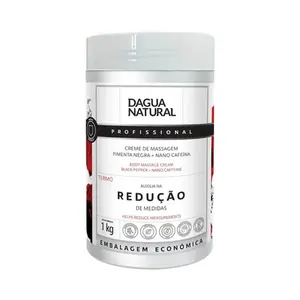 Creme de Massagem D'água Natural Pimenta Negra Com 1000 g
