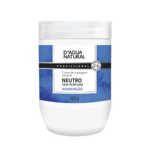 Creme de Massagem Corporal D'Água Natural Neutro Com 650 g