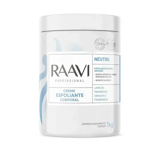Creme Esfoliante Corporal Raavi Neutro Com 1 kg