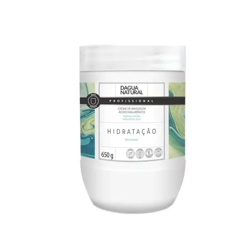 Creme de Massagem D Agua Natural Ácido Hialurônico Com 650g