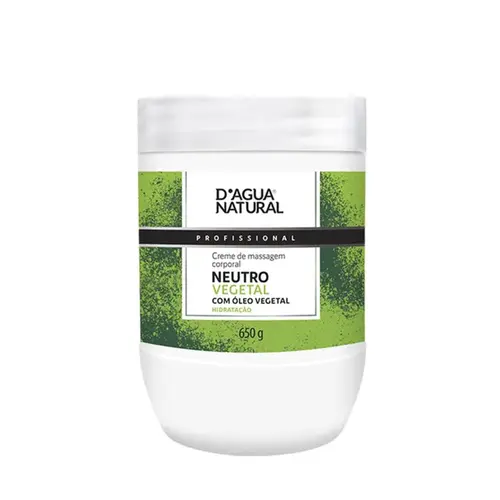 CR MASSAGEM D AGUA NATURAL NEUTRO VEGETAL 650G