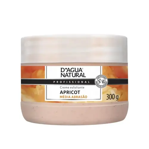 Creme Esfoliante D'Agua Natural Apricot Média Abrasão Com 300 g