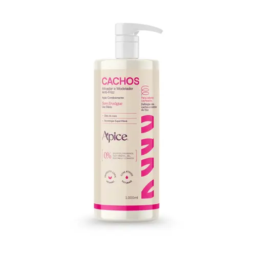 ATIVADOR E MODELADOR APICE ANTI-FRIZZ CACHOS 1000ML
