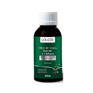 Óleo Capilar Lolizze Coco Abacate e Linhaça Com 60 ml