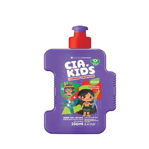 Creme para Pentear Betulla Kids Lisinhos Tropical Com 250 ml
