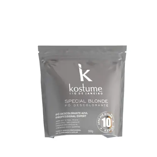 Pó Descolorante Gllendex Kostume Special Blonde Azul Com 300 g