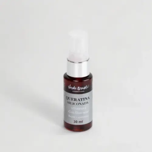 Queratina Siliconada Verde Brasil Tratamento Reconstrutor Capilar Com 30 ml