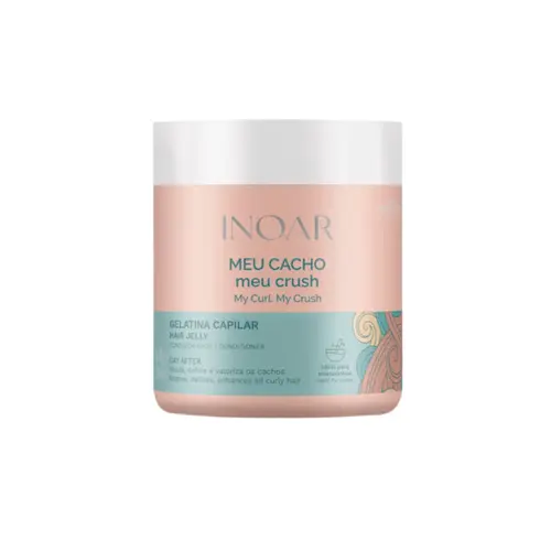Gelatina Ativadora de Cachos Inoar Meu Cacho Meu Crush Com 500 g