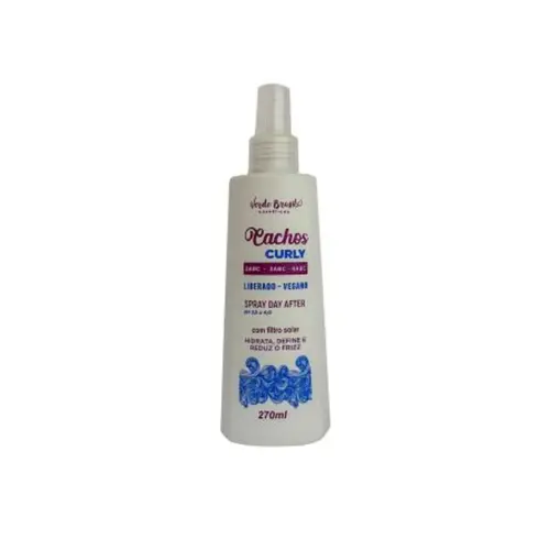 Spray para Cachos Verde Brasil After Cachos Curly Com 270 ml